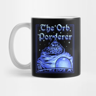 The Orb Ponderer - Pondering Orb Wizard with Magic Ball Magician Pondering my Orb MEME Mug